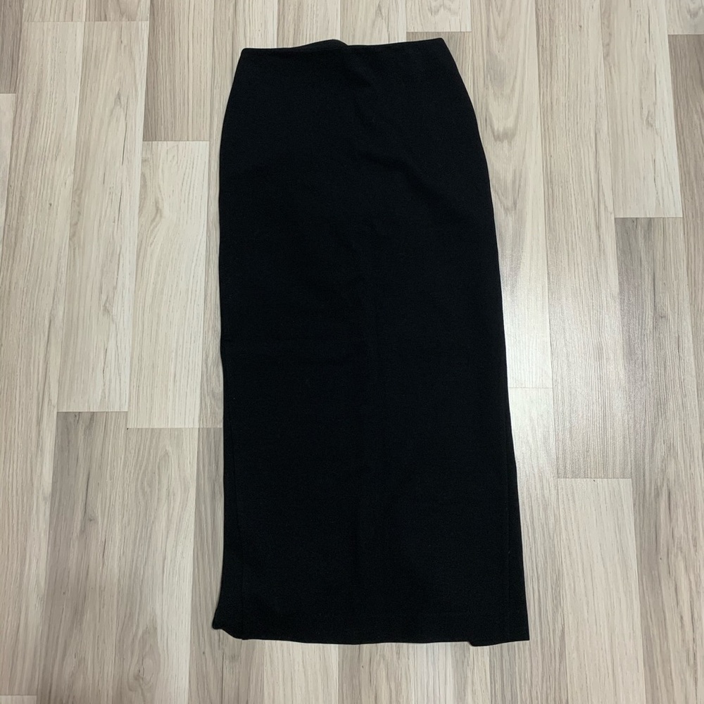 Bebe Back-Slit Skirt